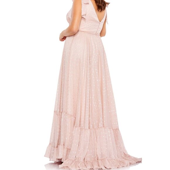 Mac Duggal Pink Polka Dot Dress - Picture 4 of 4